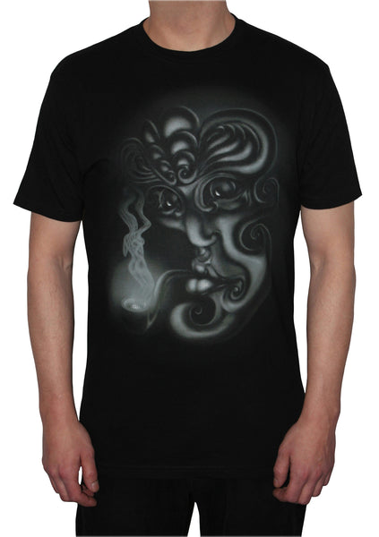 SMOKE B&W T-Shirt - Black