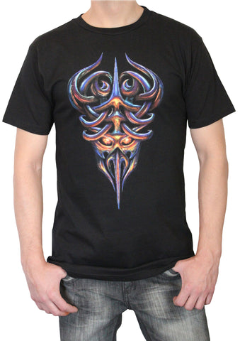TRIBAL SKULL T-Shirt - Black