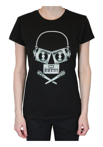 DJ Skull T-Shirt - Black